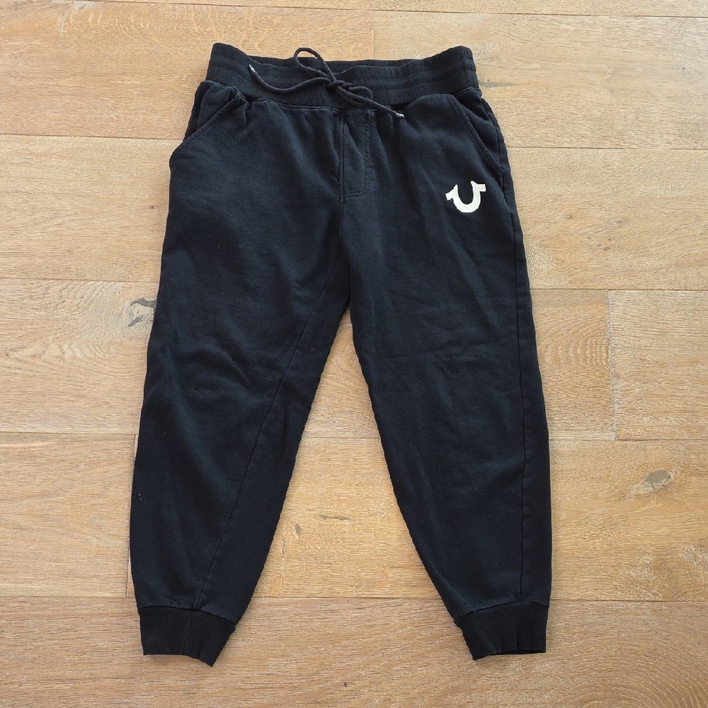 True Religion Men's Black Jogger Sweatpants Size M